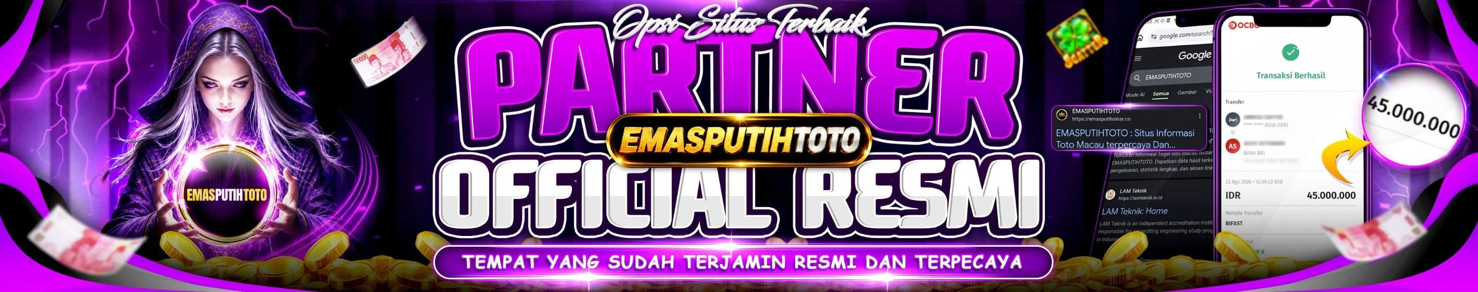 Situs Patner Resmi UNGUTOTO Adalah EMASPUTIHTOTO
